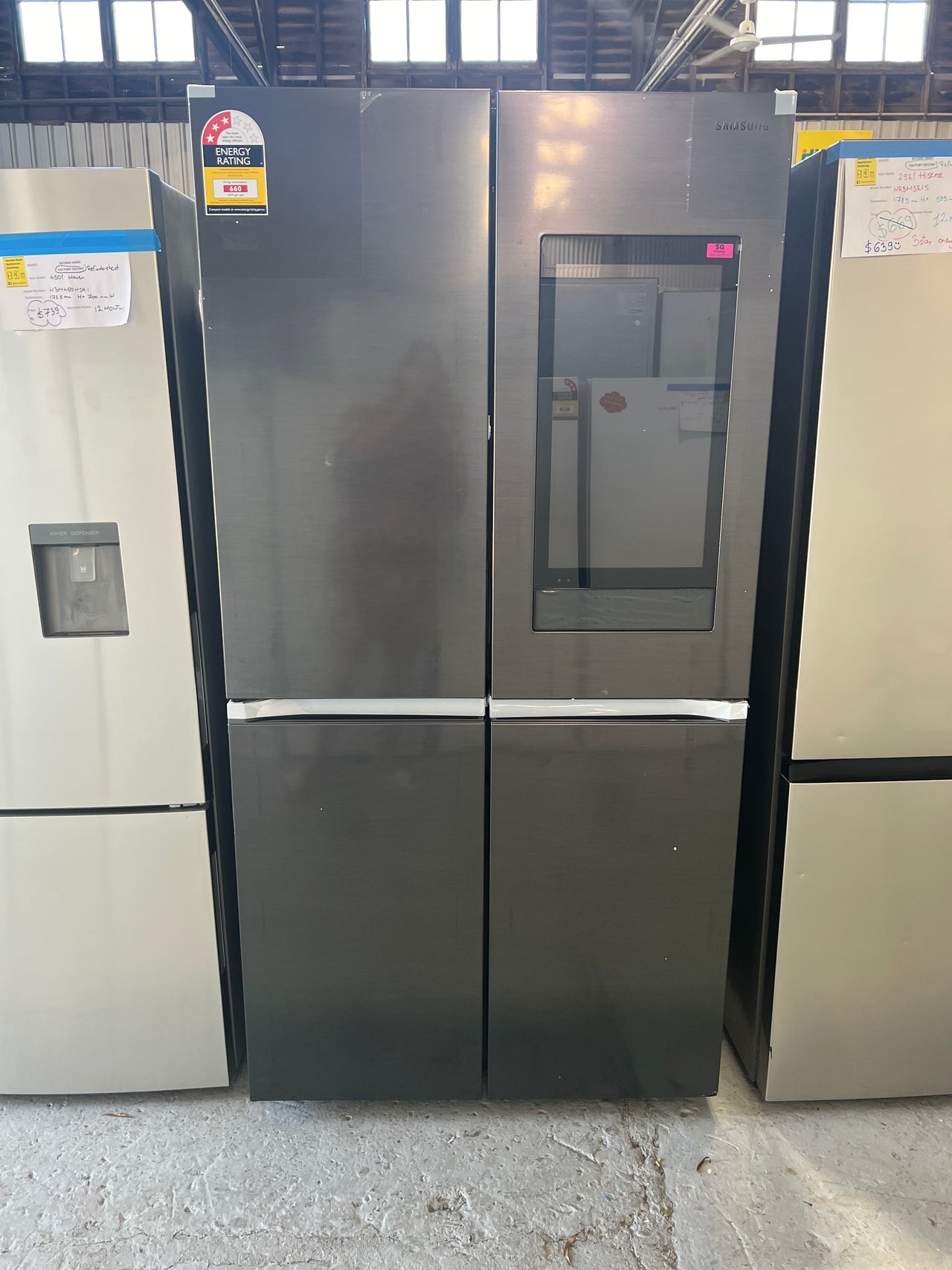 Transportation damaged Samsung 810L Family Hub Refrigerator - Second Hand Appliances Geebung