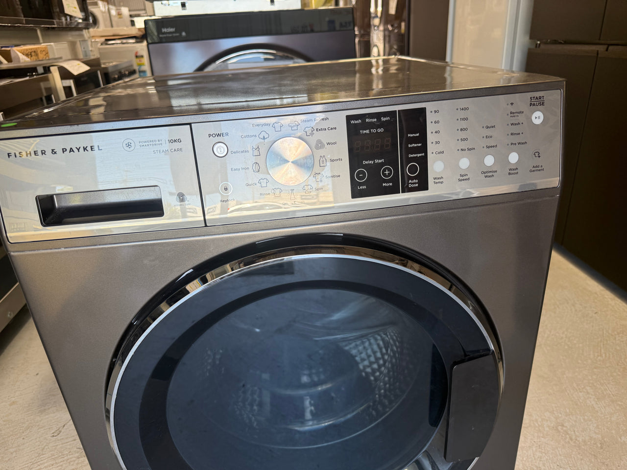 Factory second Fisher & Paykel WH1060SG1 10kg Front Load Washing Machine – Graphite