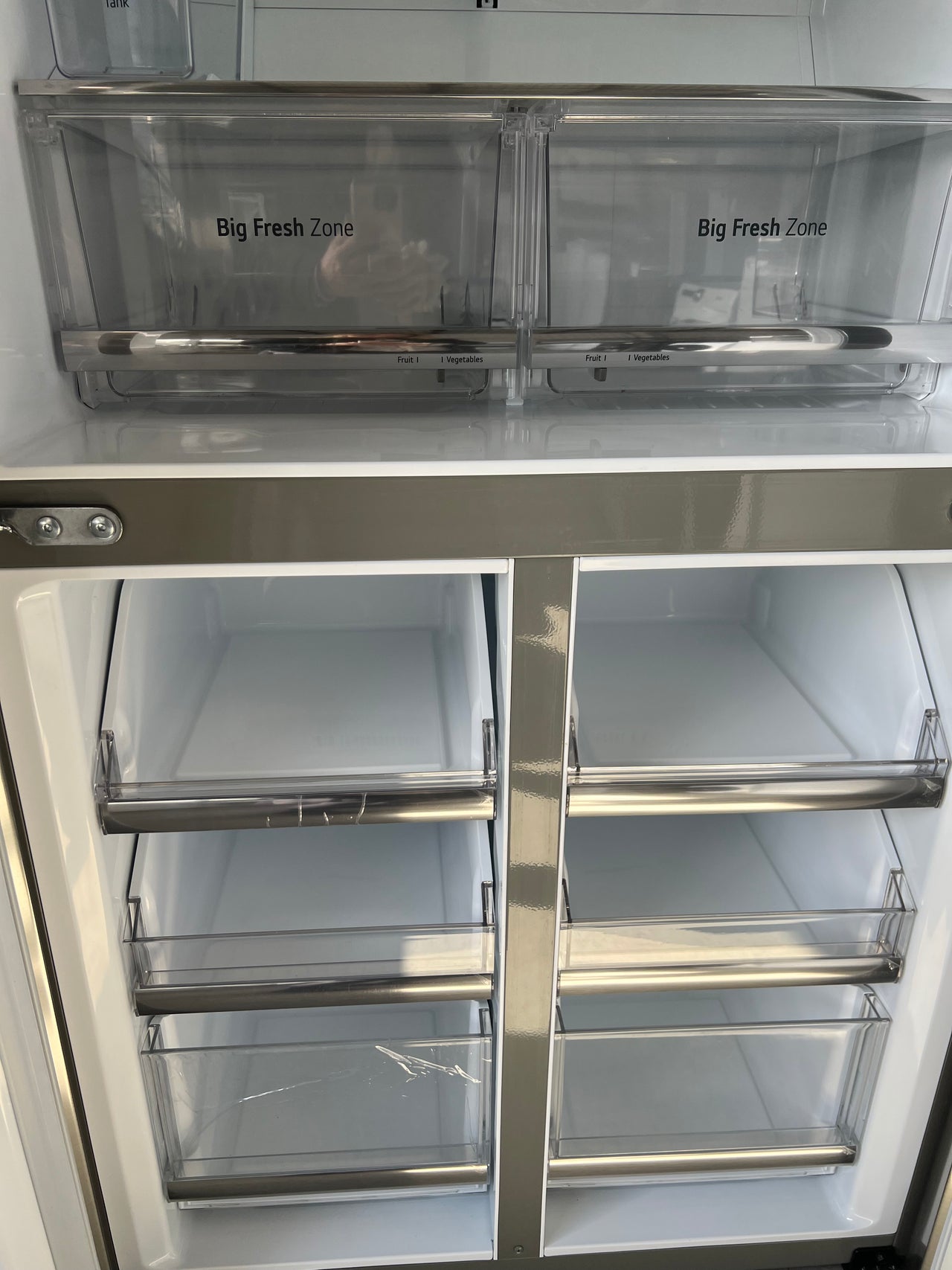 Factory second LG 506L French Door Refrigerator Model: GF-L570PNL with non-plumbed ice maker & water dispenser - Second Hand Appliances Geebung