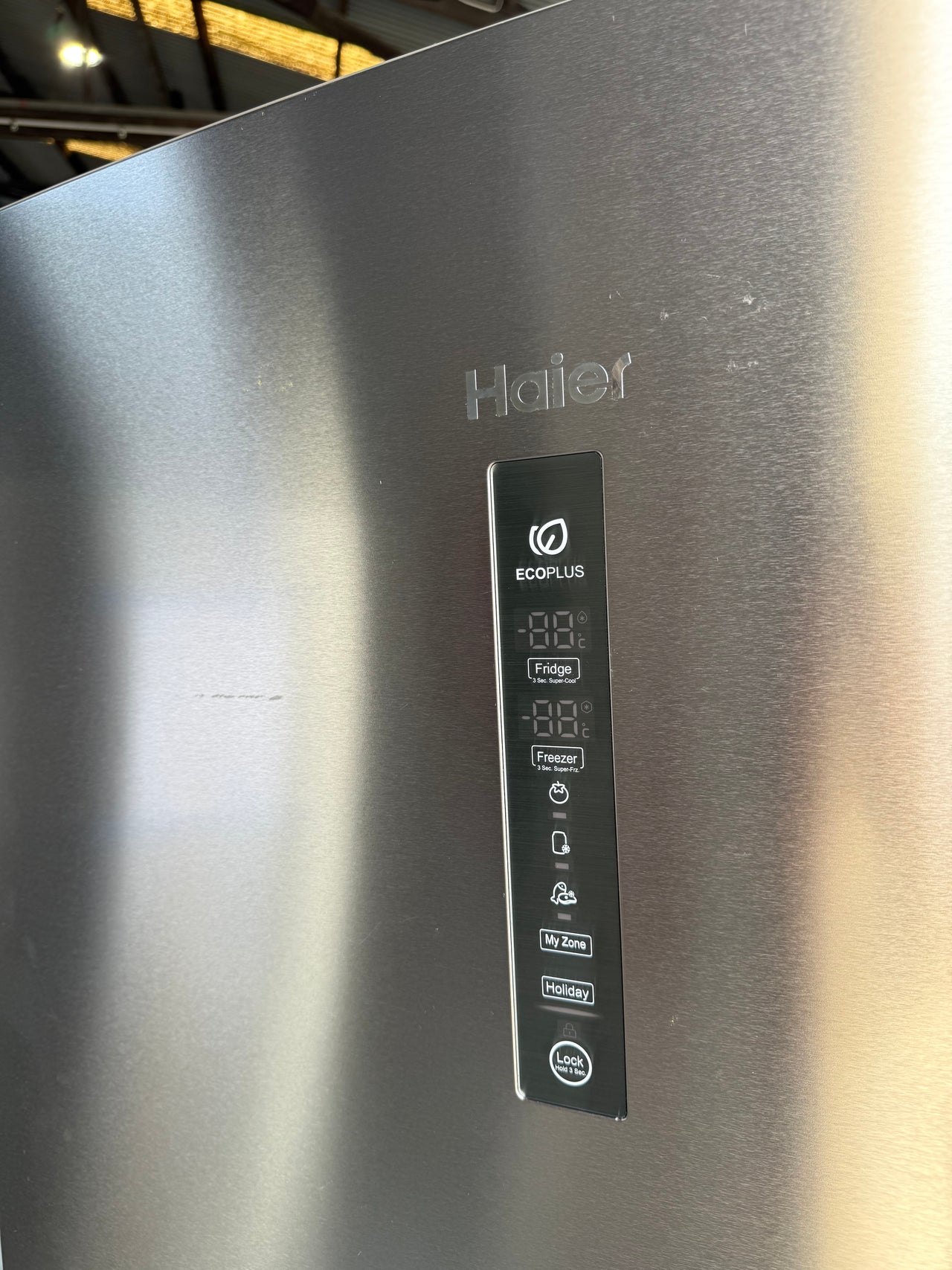 Factory second Haier 416L Bottom Mount Fridge with Water Dispenser - Silver HRF450BHS2 - Second Hand Appliances Geebung