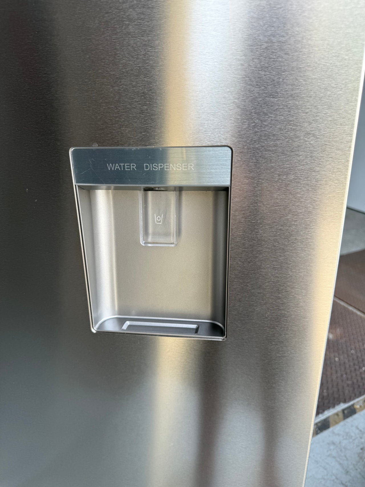 Factory second Haier 416L Bottom Mount Fridge with Water Dispenser - Silver HRF450BHS2 - Second Hand Appliances Geebung