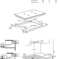 Thumbnail for Factory second Electrolux 60cm 4-Zone Induction Cooktop – EHI645BF
