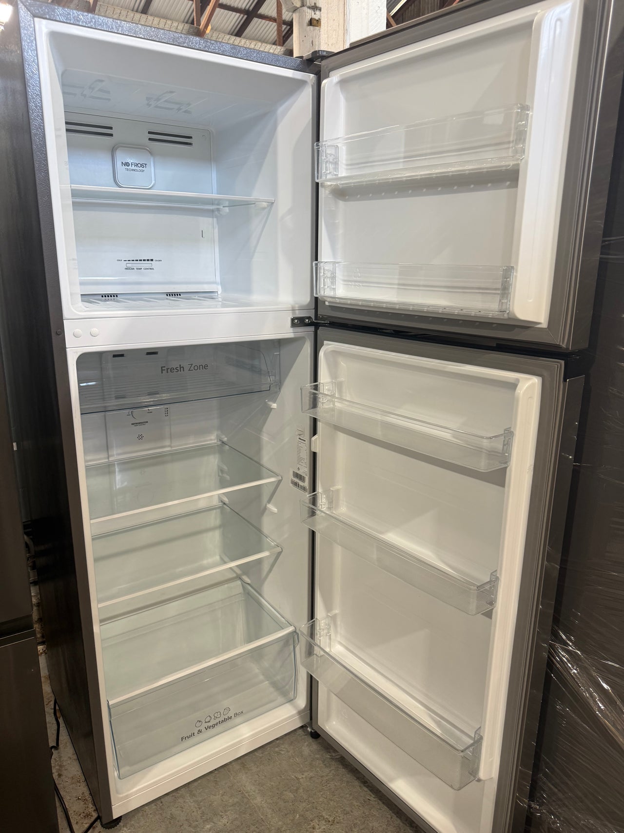 Factory second Hisense 326L Top-Mount Refrigerator – Stainless Steel  Model: HRTF326S