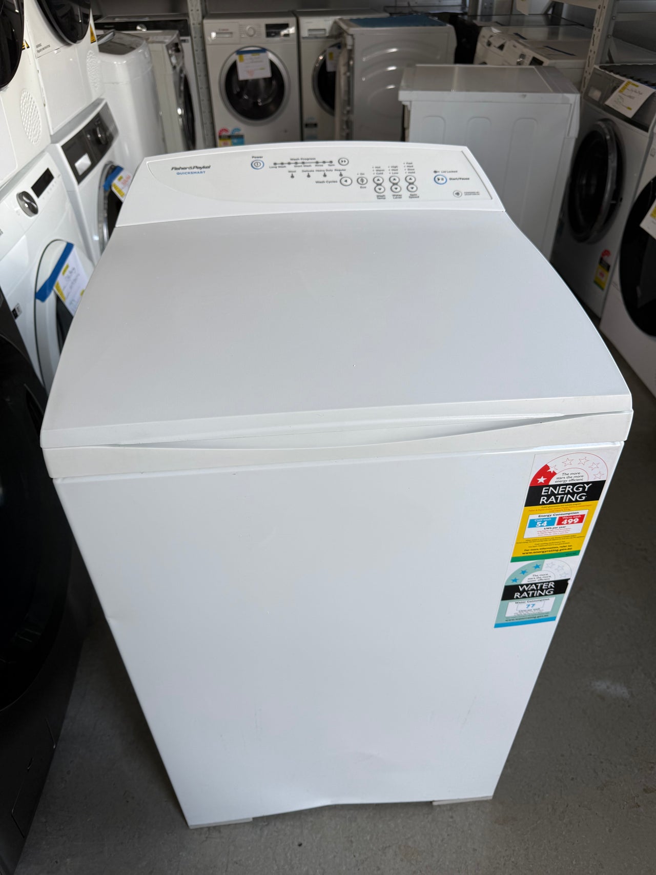 Second hand Second hand 5,5kg Fisher&Paykel top loader washing machine MW513 - Second Hand Appliances Geebung