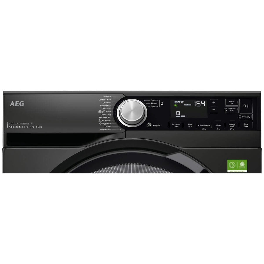 Factory second AEG 9kg 9000X AbsoluteCare Pro Heat Pump Dryer – T959V6PDC