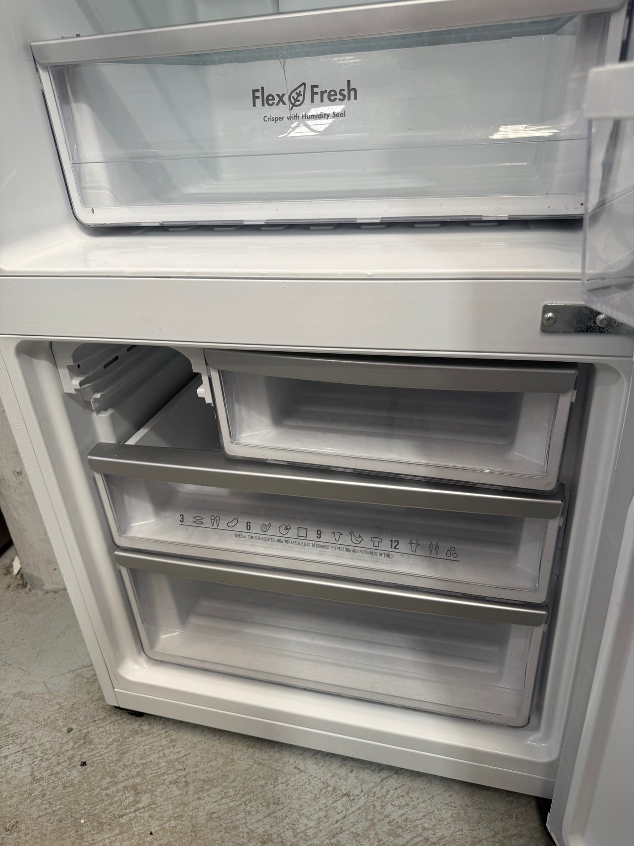 Second hand Westinghouse WBE4500WA — 453L Bottom Mount Refrigerator (White)