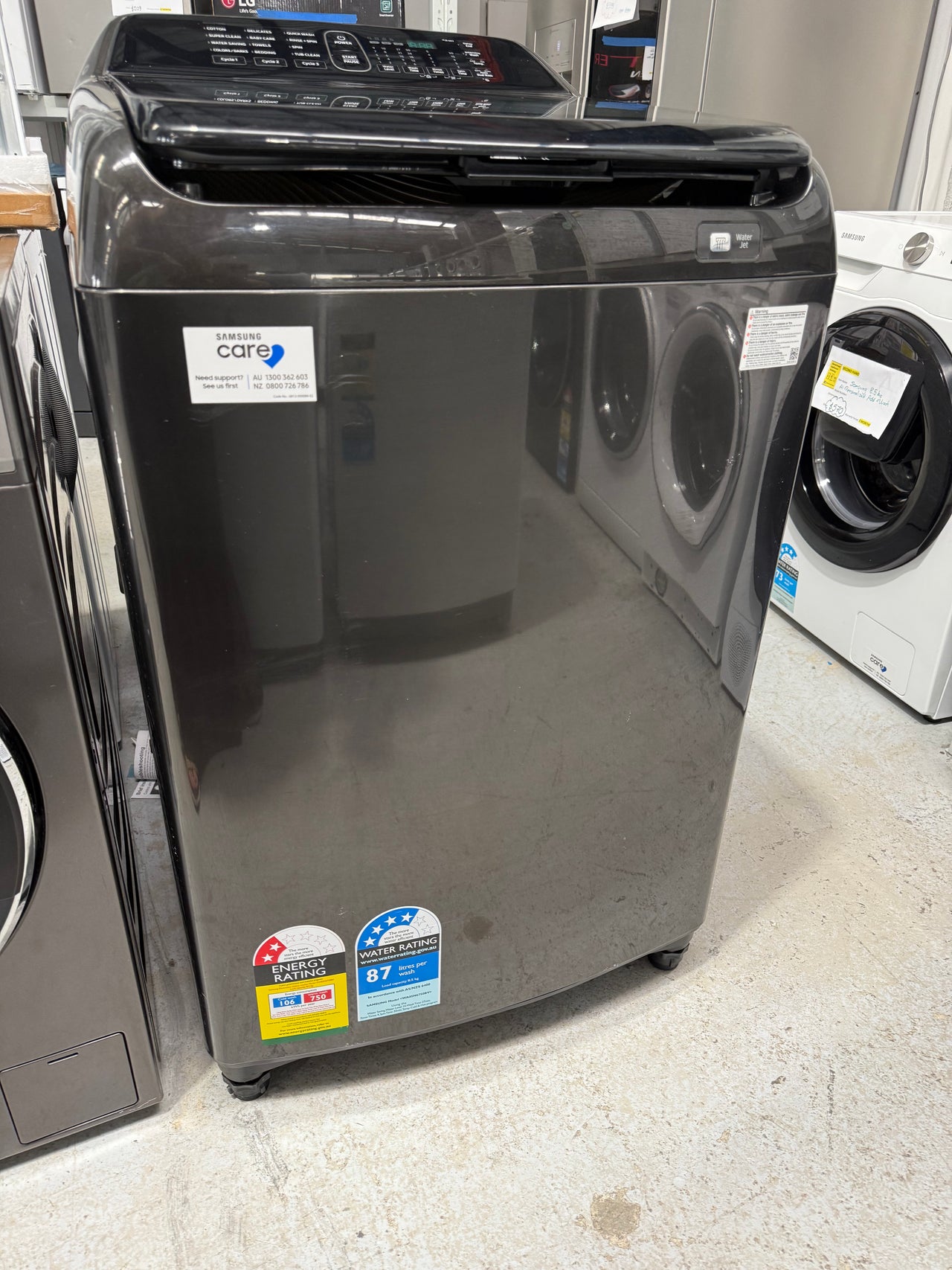 Second hand Samsung 8.5Kg Activ DualWash Top Load Washing Machine Model: WA85N6750BV - Second Hand Appliances Geebung