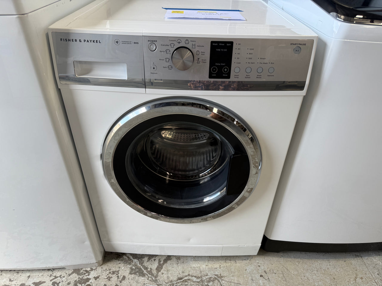 Second hand Fisher & Paykel 8kg Front Loader Washing Machine Model: WH8060J3