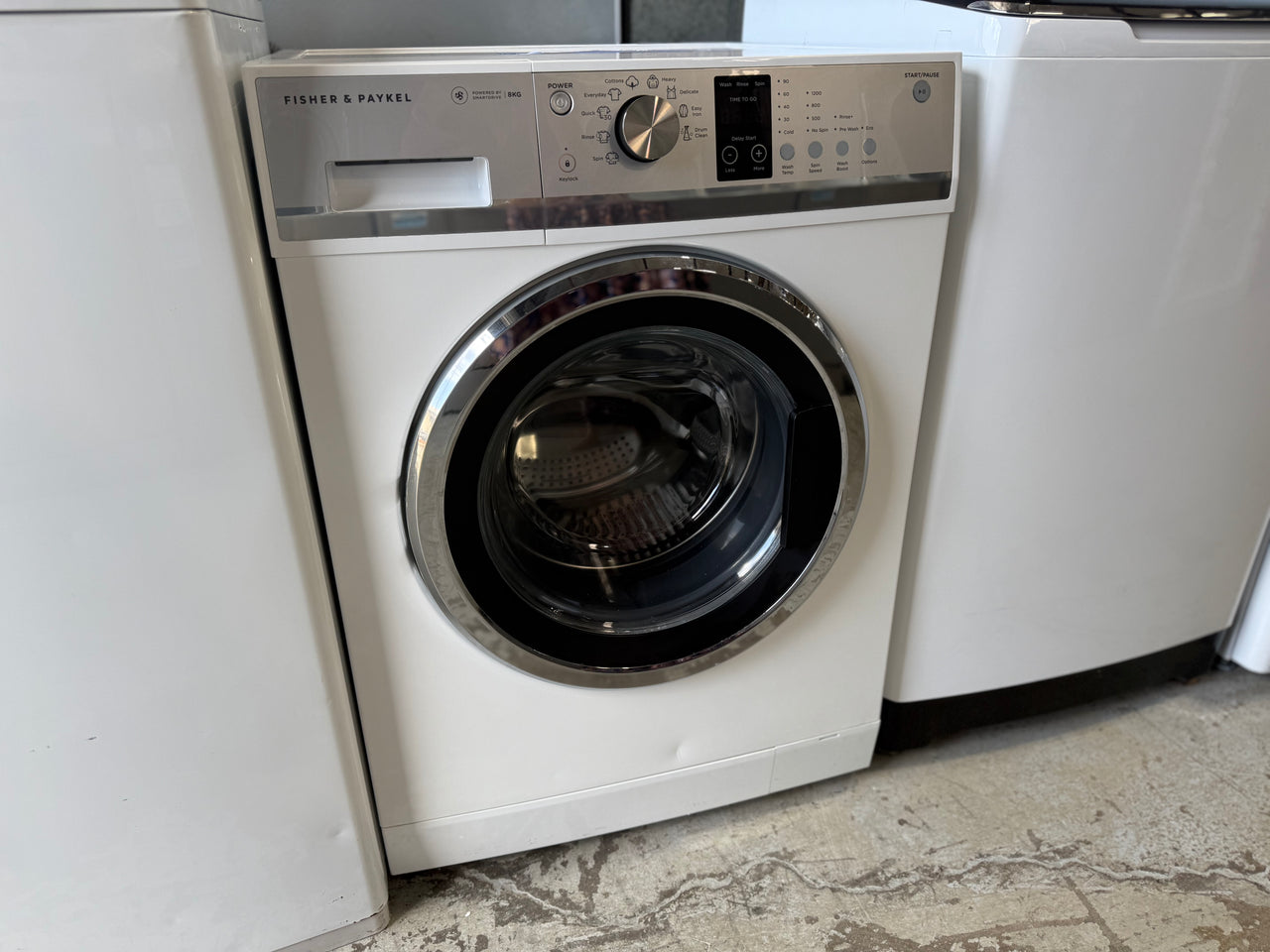 Second hand Fisher & Paykel 8kg Front Loader Washing Machine Model: WH8060J3