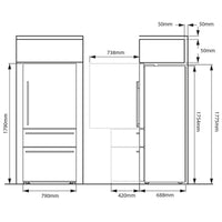 Thumbnail for Factory Second FISHER & PAYKEL 527L BOTTOM MOUNT MULTI DRAWER FRIDGE RF523MRDX1 - Second Hand Appliances Geebung