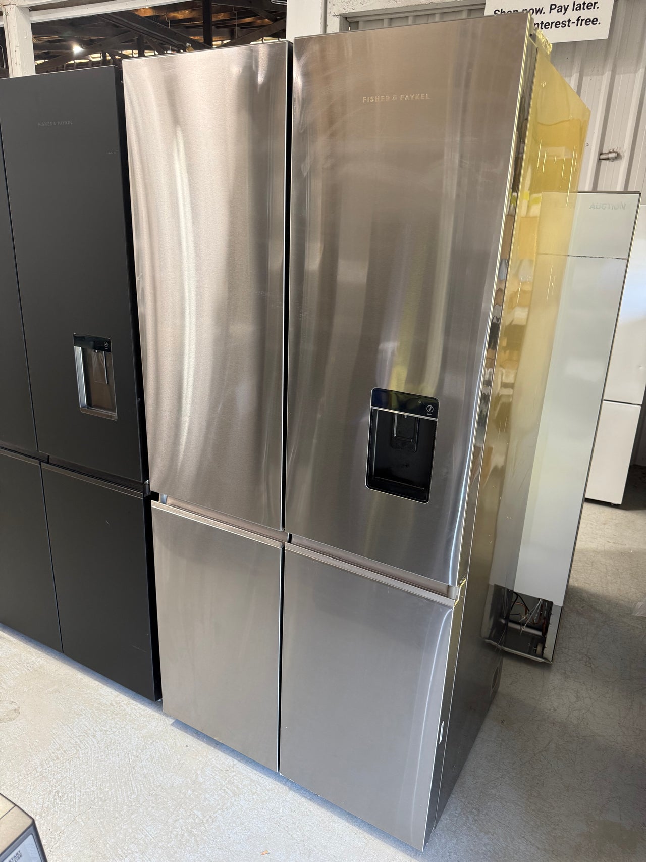 Factory Second Fisher & Paykel 605L Quad Door Refrigerator – Stainless Steel (RF730QNUVX1)