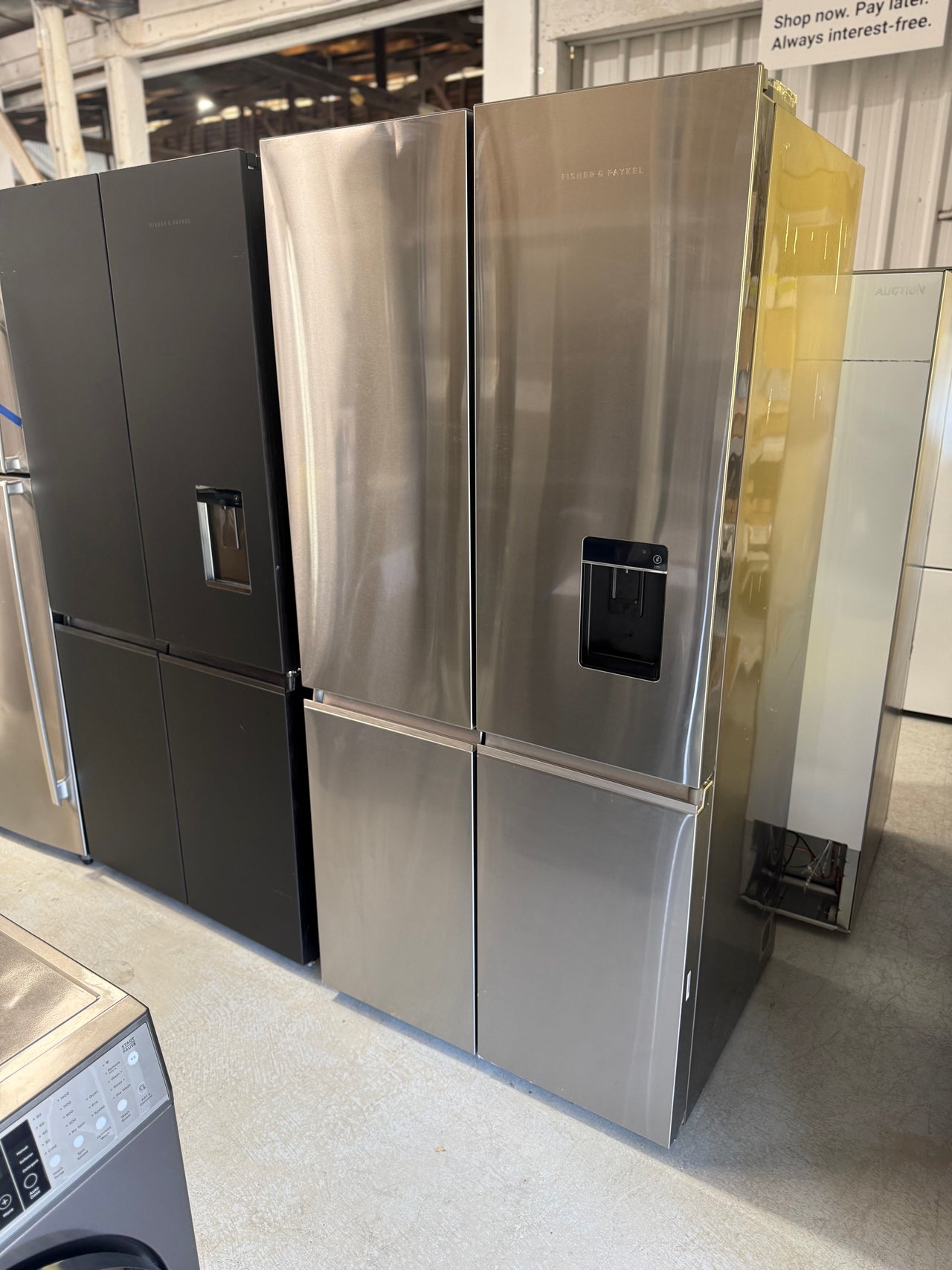Factory Second Fisher & Paykel 605L Quad Door Refrigerator – Stainless Steel (RF730QNUVX1)