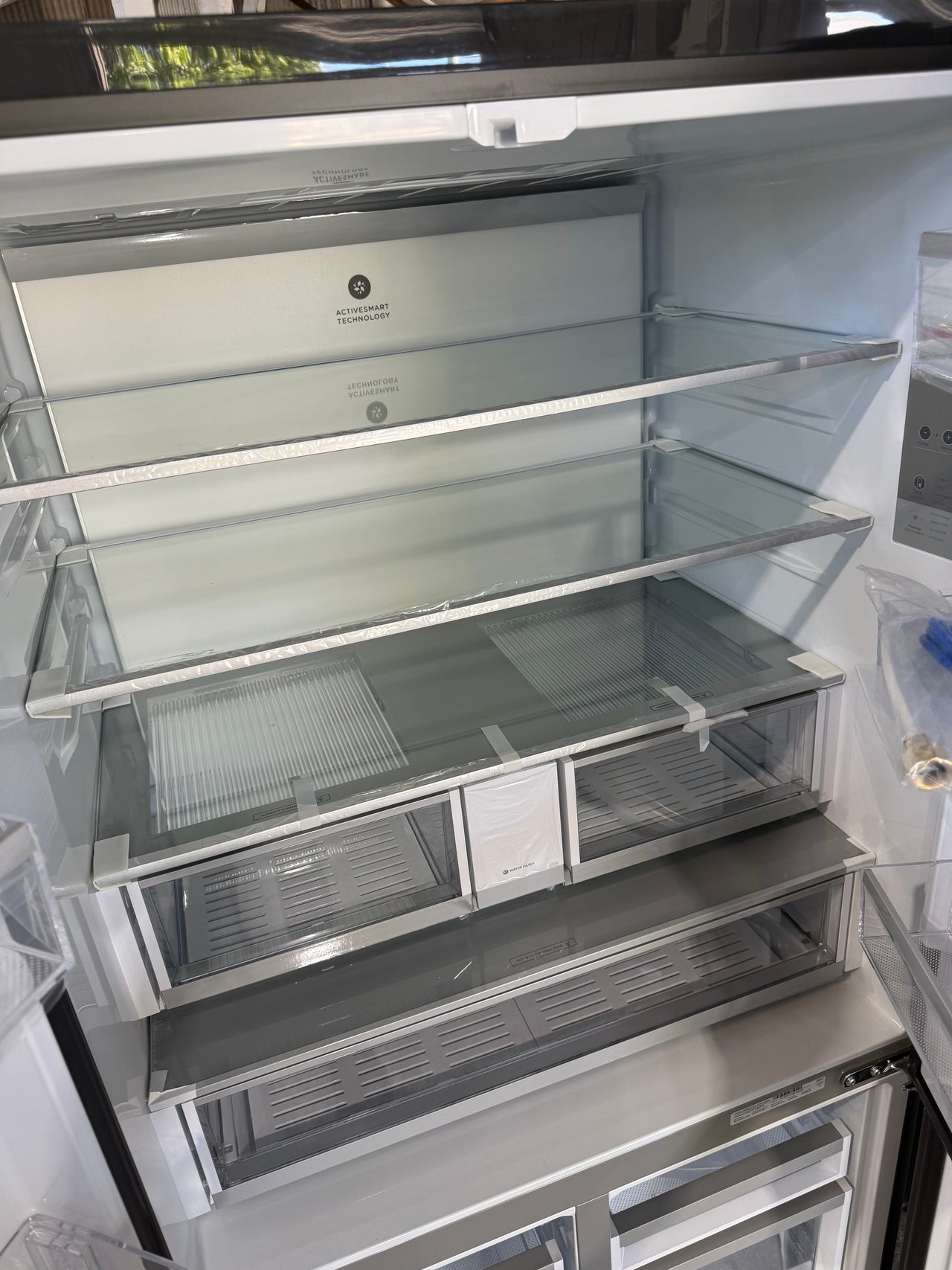 Buy Factory second Fisher & Paykel RF730QNUVB1 690 L Quad Door Refrigerator – Black Stainless Steel with Ice &Water |  | [product_variant] | Second Hand Appliances Geebung Brisbane