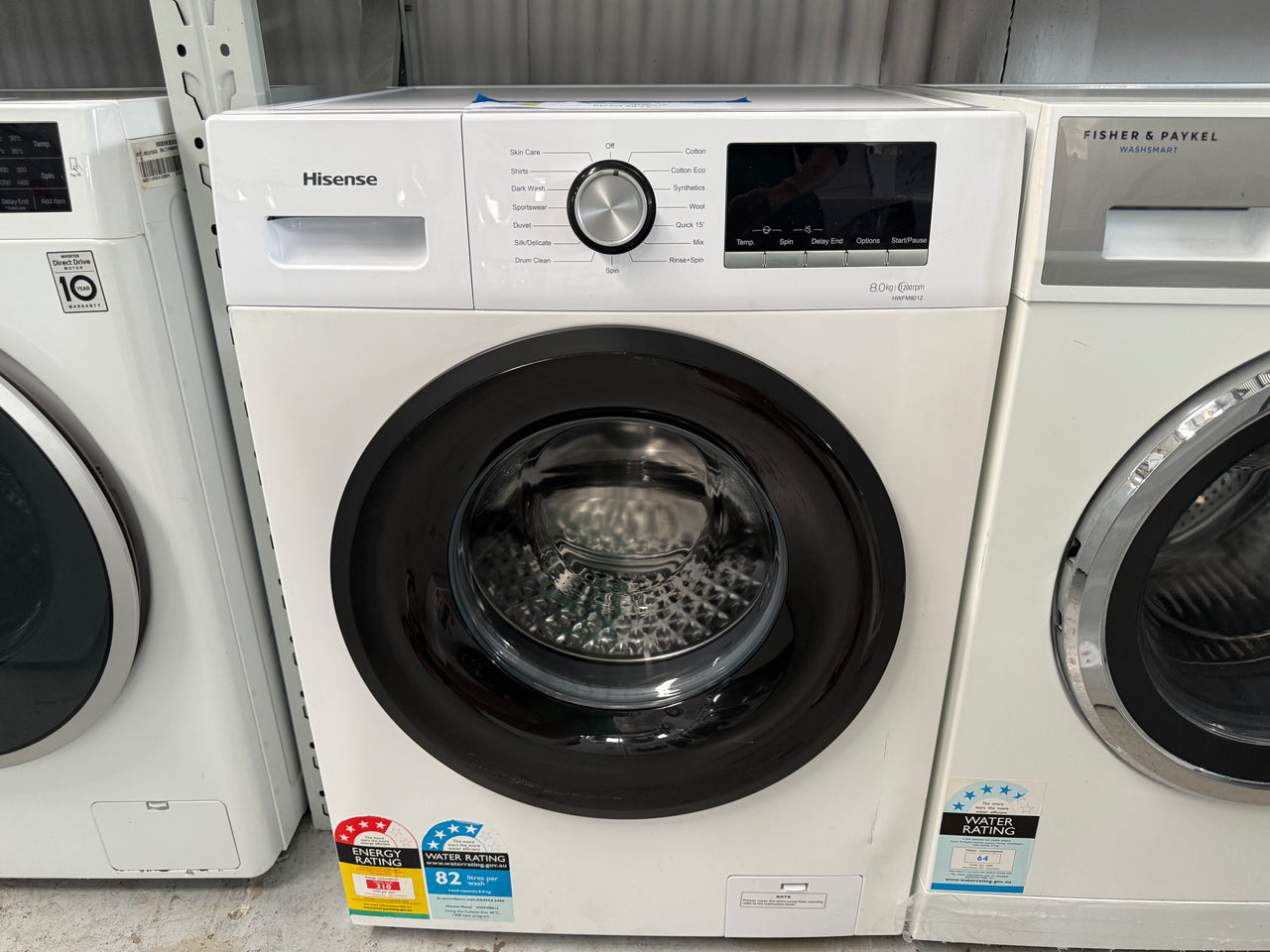 Second hand Hisense HWFM8012 8kg Front Load Washing Machine - Second Hand Appliances Geebung