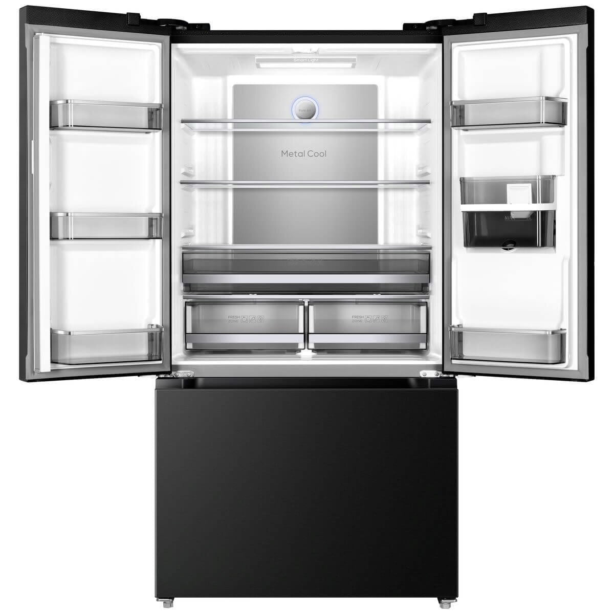Factory second TCL 575L French Door Fridge – Matte Black – TRF576FHB
