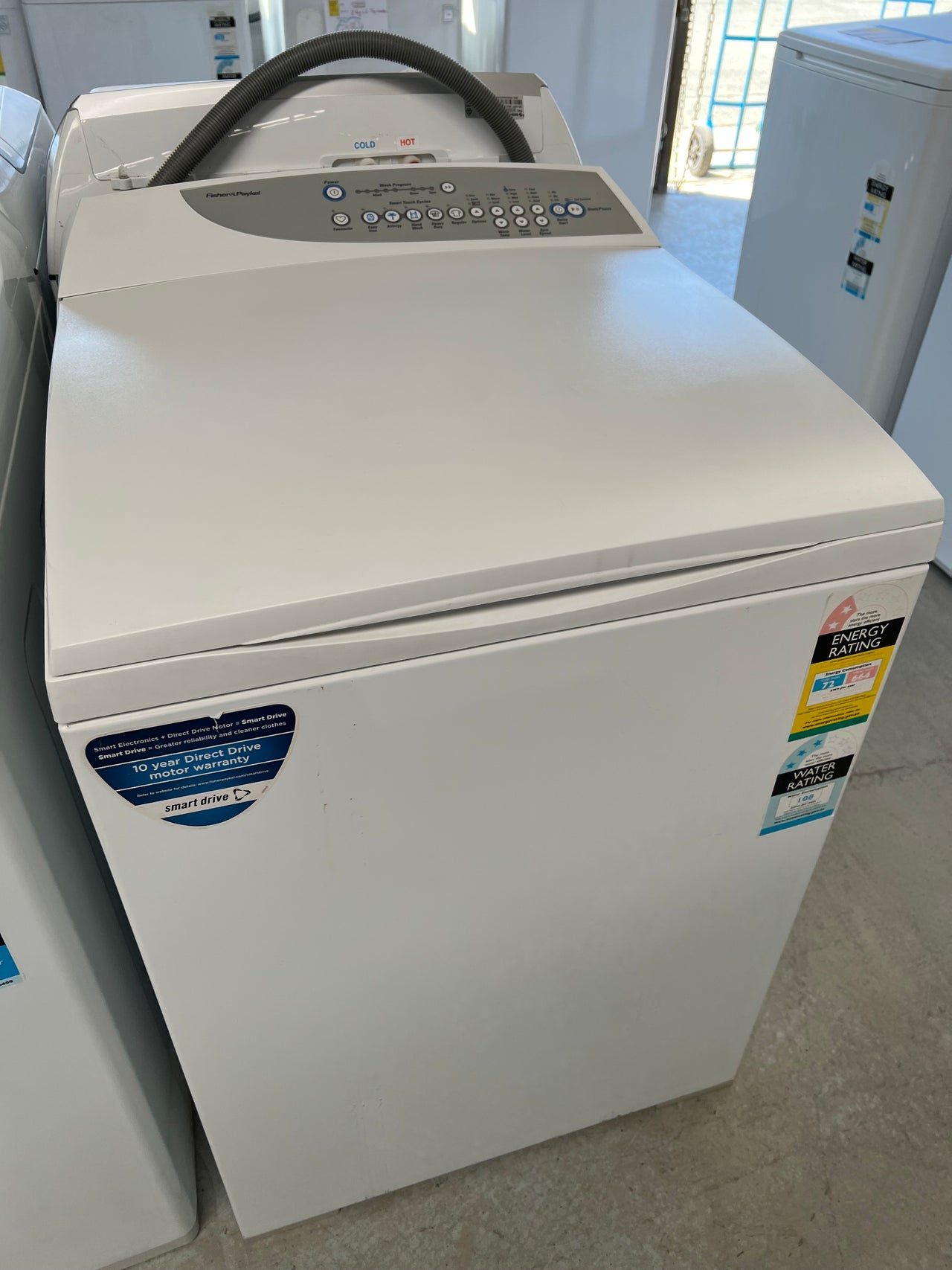 Second hand 7.5kg Top Load Fisher & Paykel Washing Machine WA75T65GW1 - Second Hand Appliances Geebung