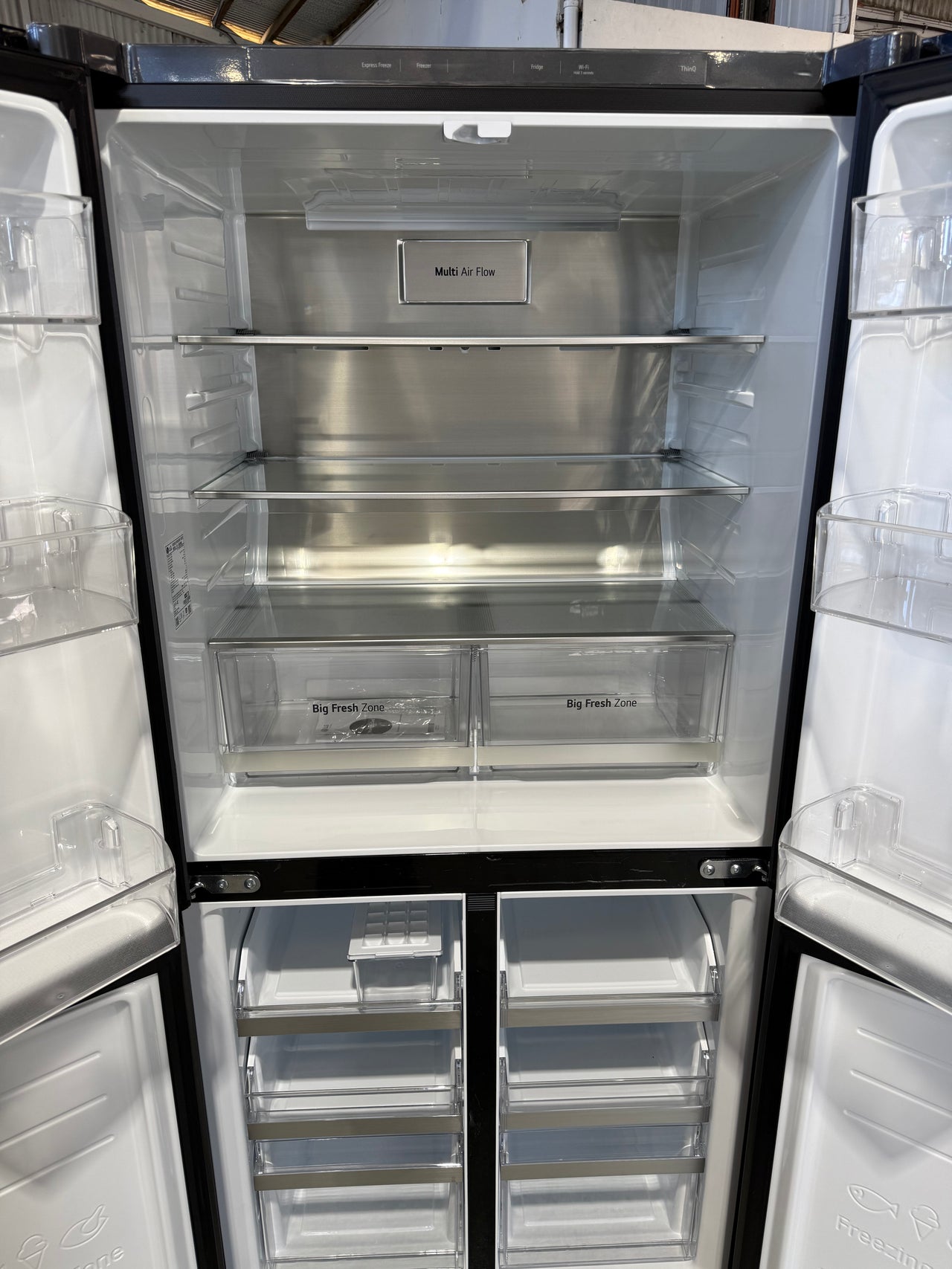 Factory Second LG GF-B505MBL 530L Slim French Door Refrigerator – Matte Black