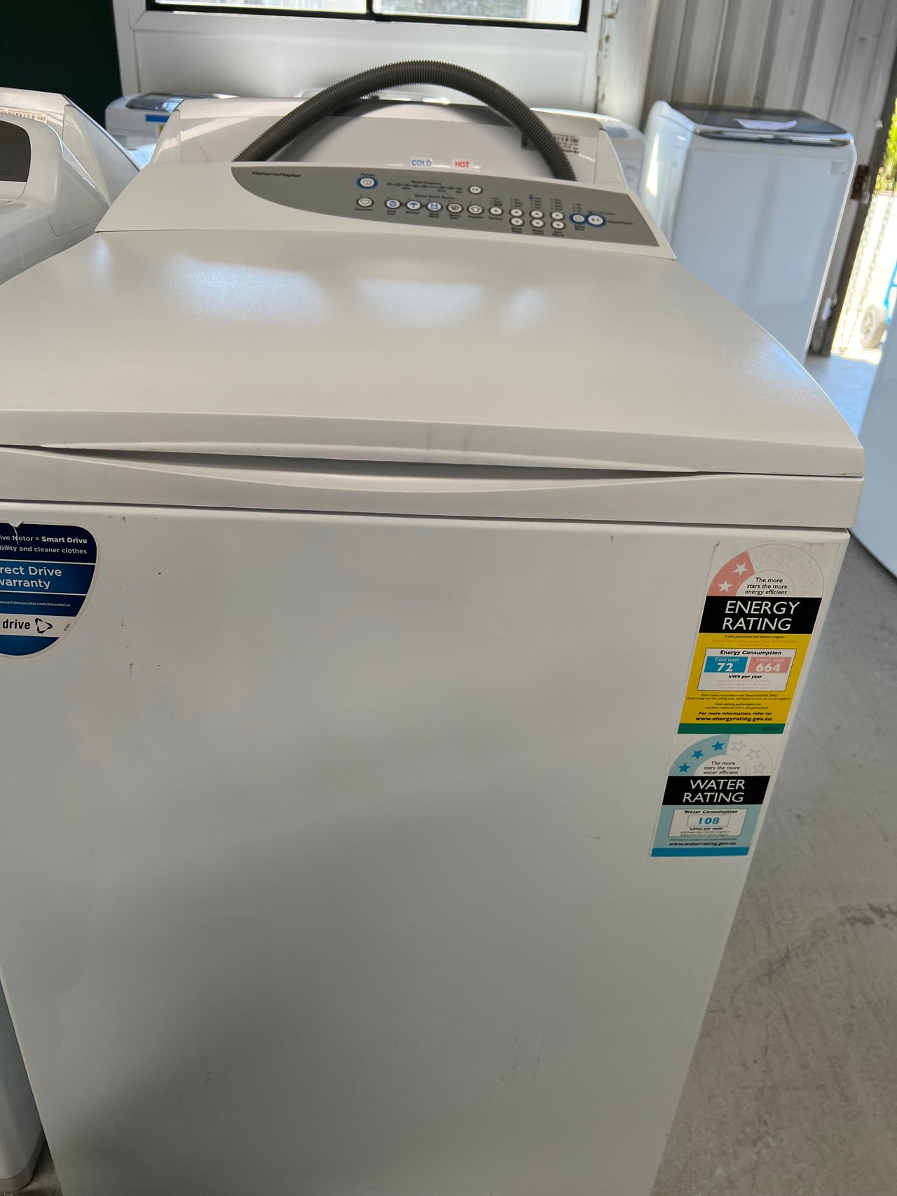 Second hand 7.5kg Top Load Fisher & Paykel Washing Machine WA75T65GW1 - Second Hand Appliances Geebung