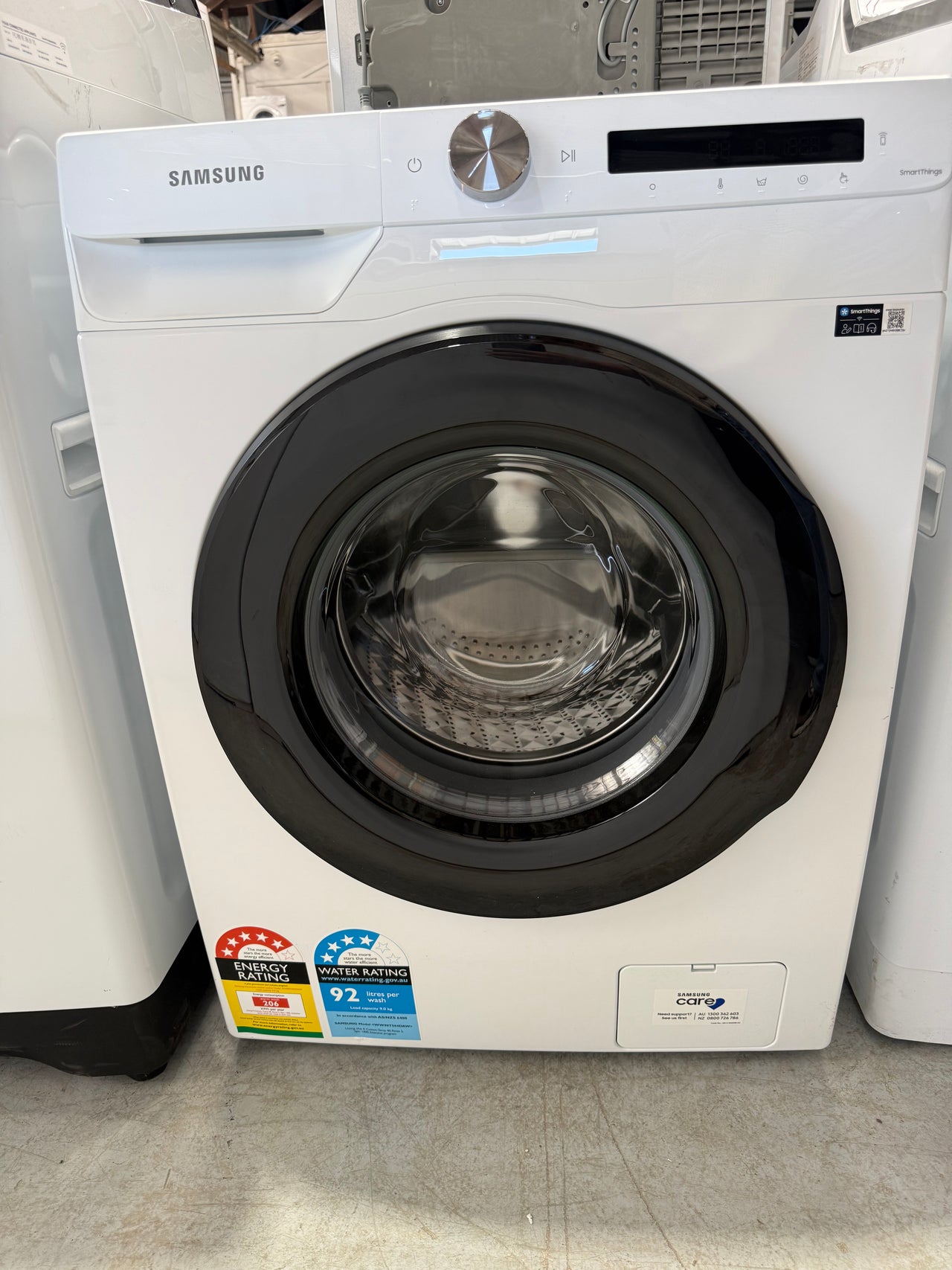 Transportation damaged Samsung 9kg Front Load Smart Washing Machine | WW90T504DAW