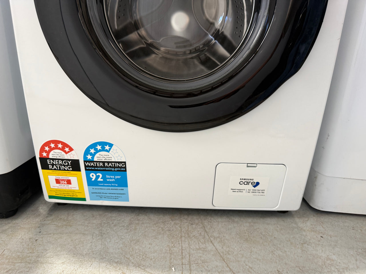 Transportation damaged Samsung 9kg Front Load Smart Washing Machine | WW90T504DAW
