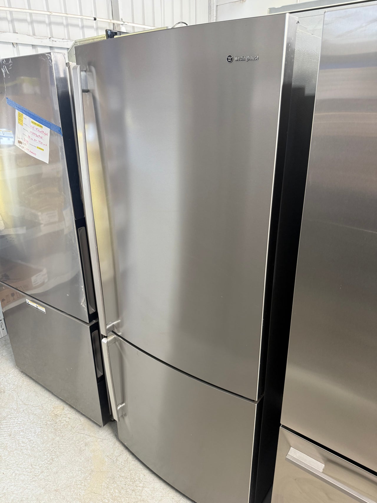 Buy Second hand 453L Westinghouse Stainless Steel Bottom Mount Fridge  Model: WBE4514SA |  | [product_variant] | Second Hand Appliances Geebung Brisbane