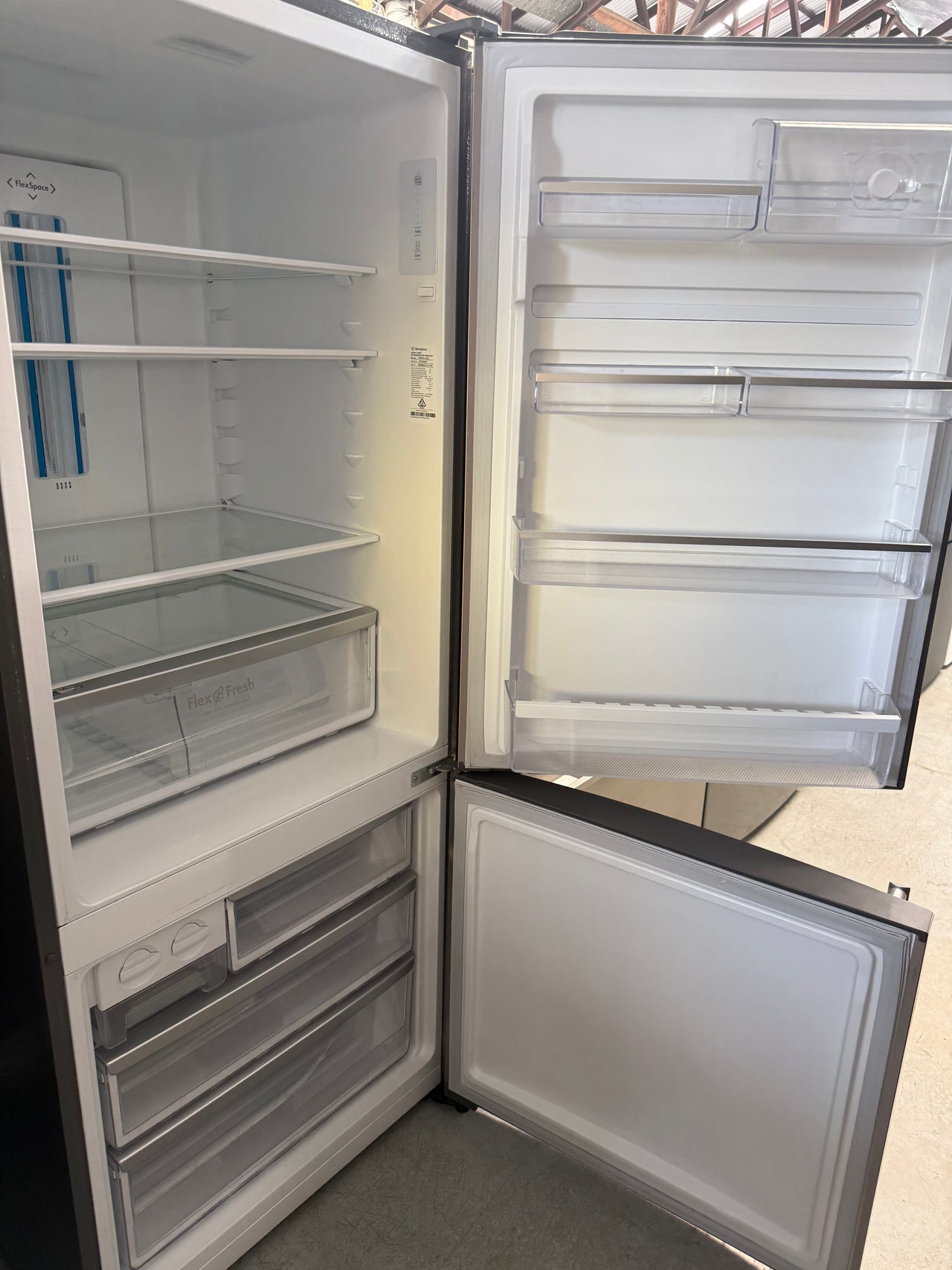 Buy Second hand 453L Westinghouse Stainless Steel Bottom Mount Fridge  Model: WBE4514SA |  | [product_variant] | Second Hand Appliances Geebung Brisbane