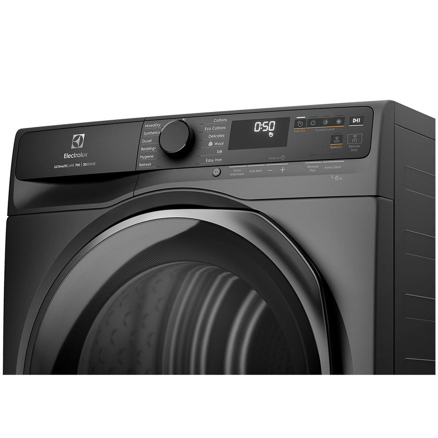 Factory second Electrolux 9kg Heat Pump Clothes Dryer Dark Onyx EDH903R7SC