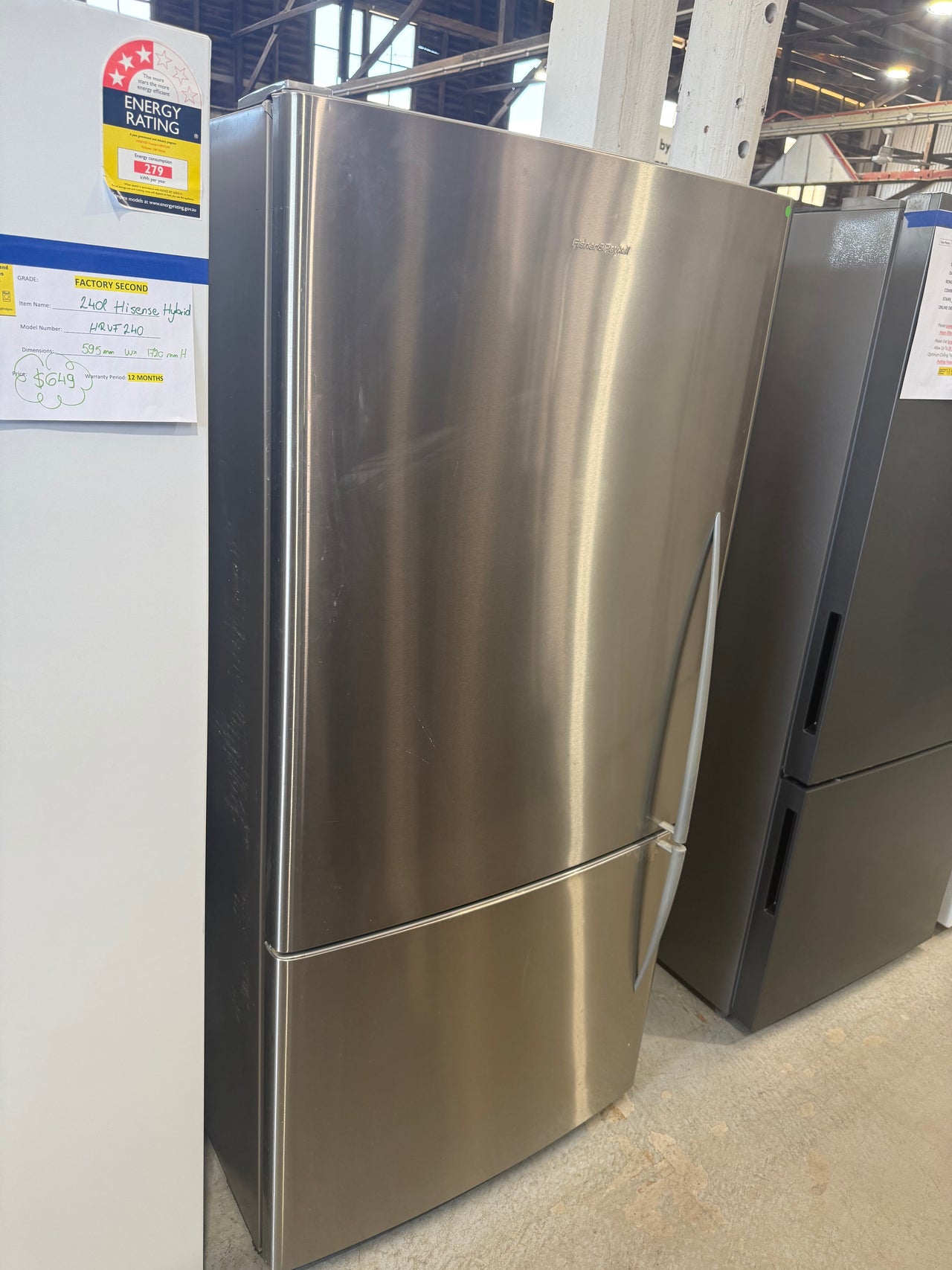 Buy Second hand Fisher & Paykel 519L Bottom Mount Fridge – Stainless Steel (E522B) |  | [product_variant] | Second Hand Appliances Geebung Brisbane