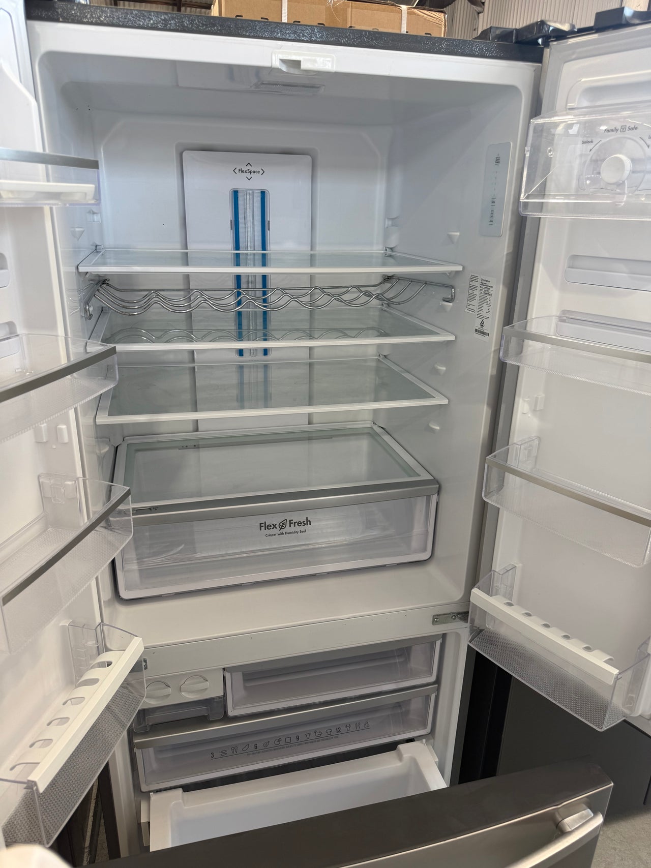 Second hand Westinghouse 524L French Door Fridge Model: WHE5200SA