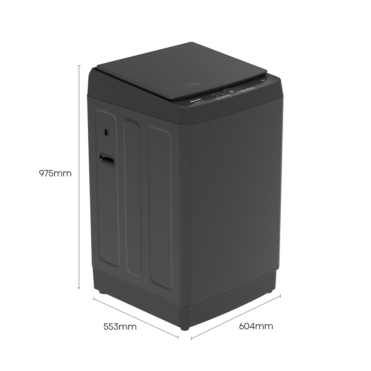Transportation damaged Hisense 8kg Series 3K Top Load Washing Machine – HWT3K8065B