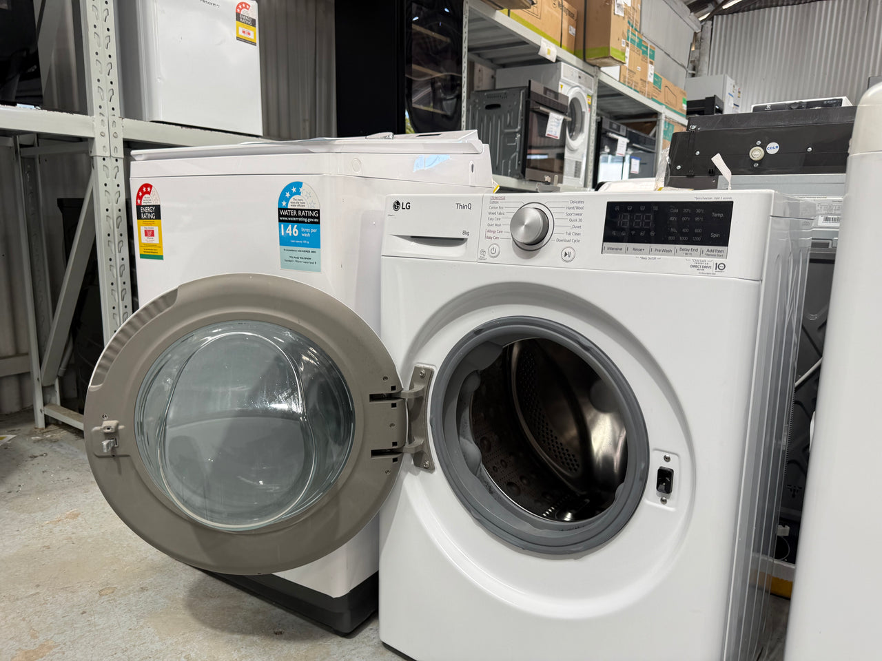 Second hand LG 8kg Series 5 Slim Front Load Washing Machine – White | WV5-1208W - Second Hand Appliances Geebung