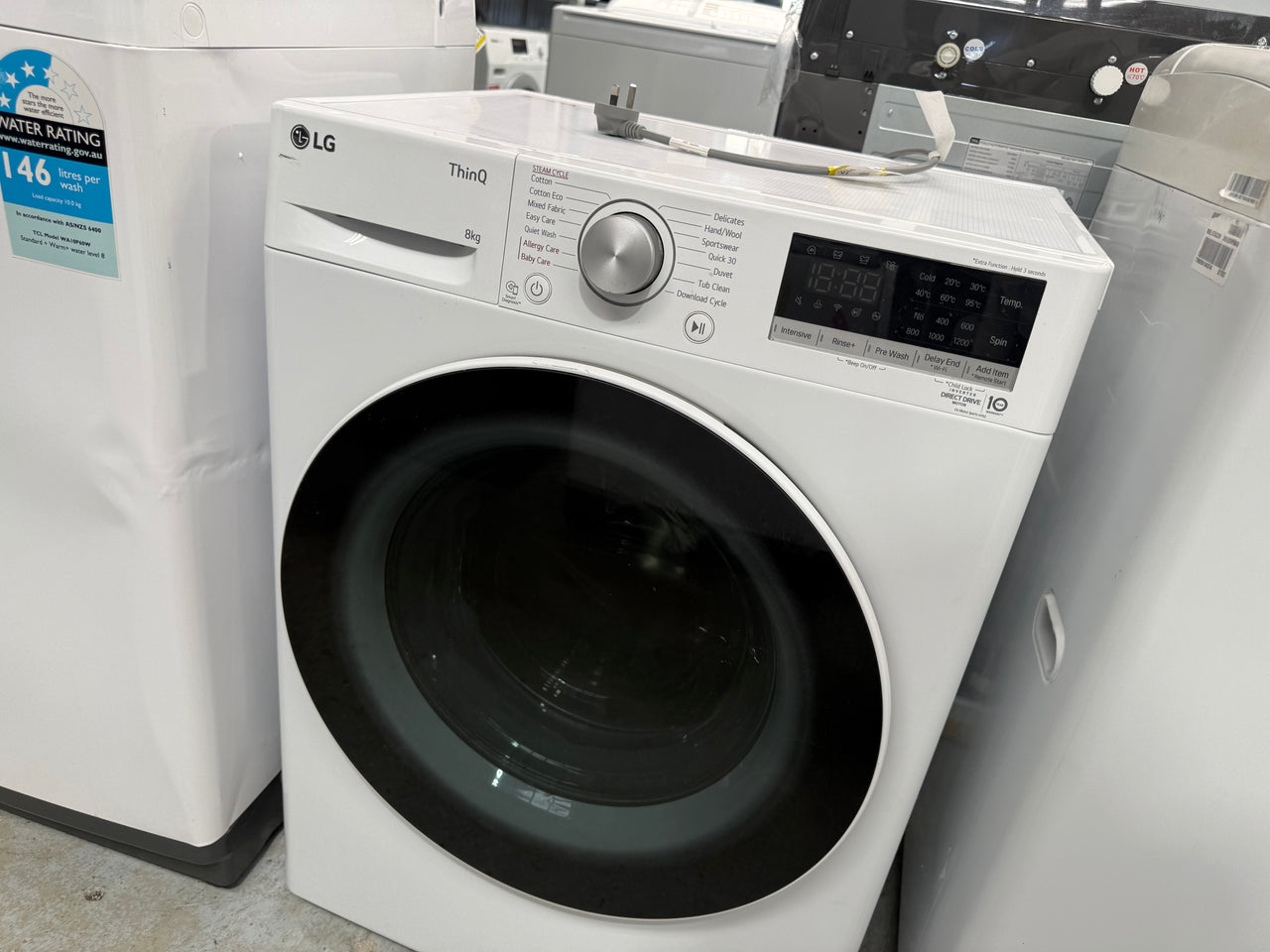Second hand LG 8kg Series 5 Slim Front Load Washing Machine – White | WV5-1208W - Second Hand Appliances Geebung