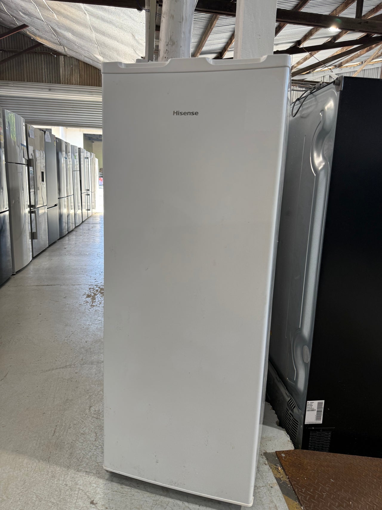 Second hand Hisense 1-DOOR WHITE FREEZER Model No. HR6VFF177A