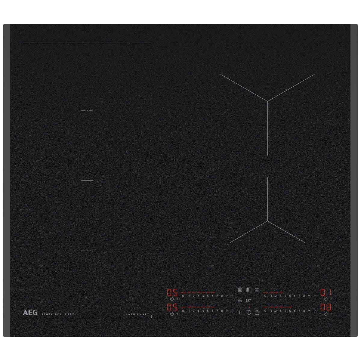 Factory second AEG 8000 Series 60cm 4 Zone SaphirMatt Induction Cooktop – NII64F30FZ