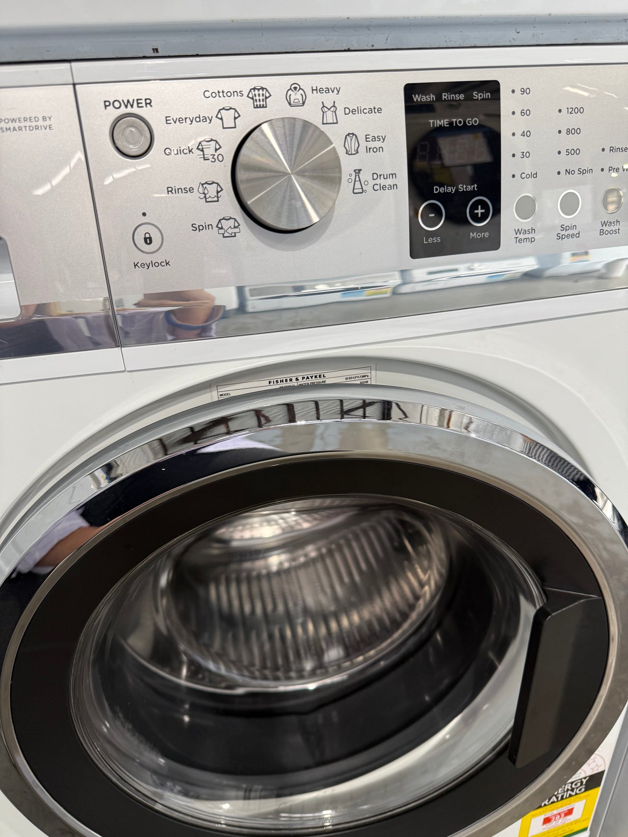 Second hand FISHER &PAYKEL 7.5KG QUICKSMART FRONT LOAD WASHING MACHINE WH7560J3 - Second Hand Appliances Geebung