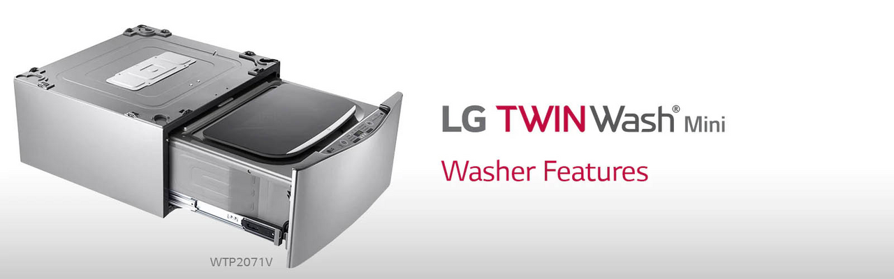 Factory second LG WTP2071V 2.5kg Stainless Mini Washer for Front Load Washers - Second Hand Appliances Geebung