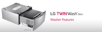 Thumbnail for Factory second LG WTP2071V 2.5kg Stainless Mini Washer for Front Load Washers - Second Hand Appliances Geebung