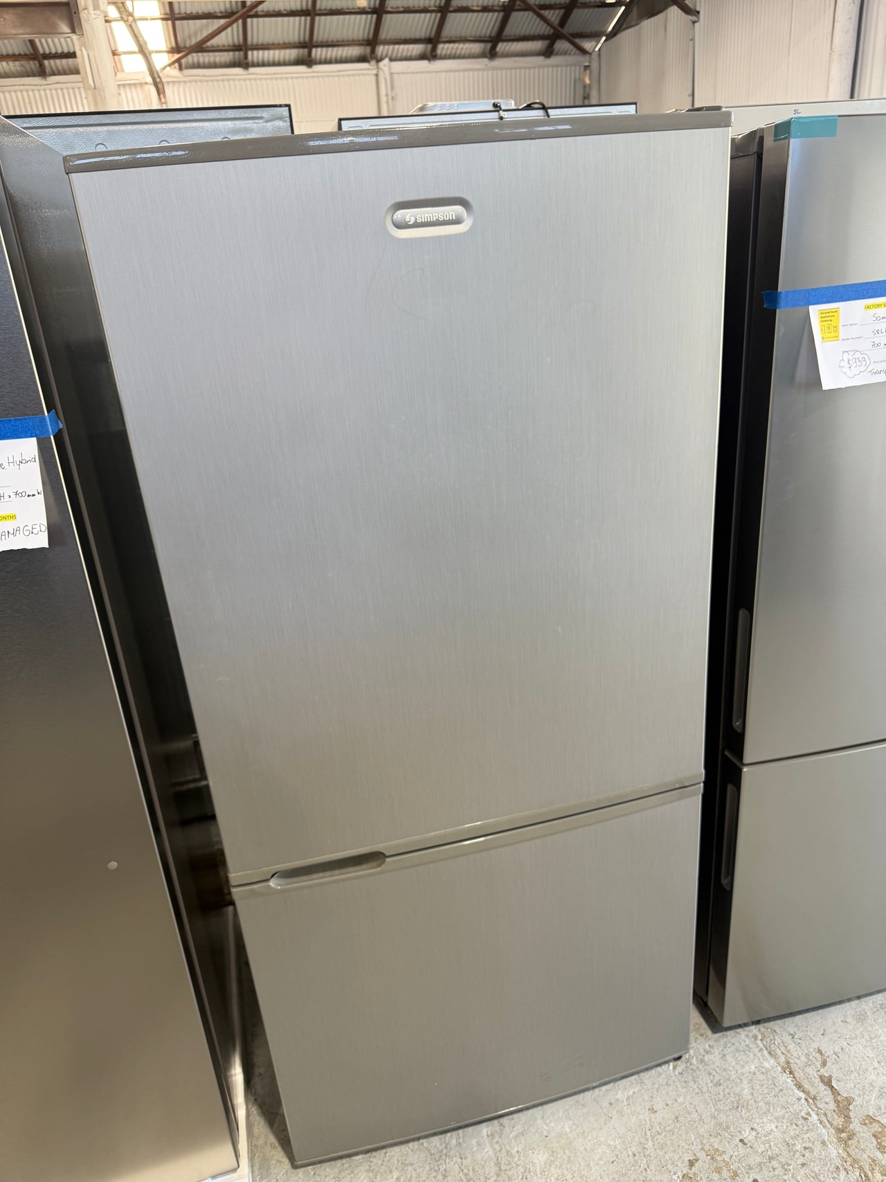 Second hand 510L Simpson Fridge Model: SBM5100