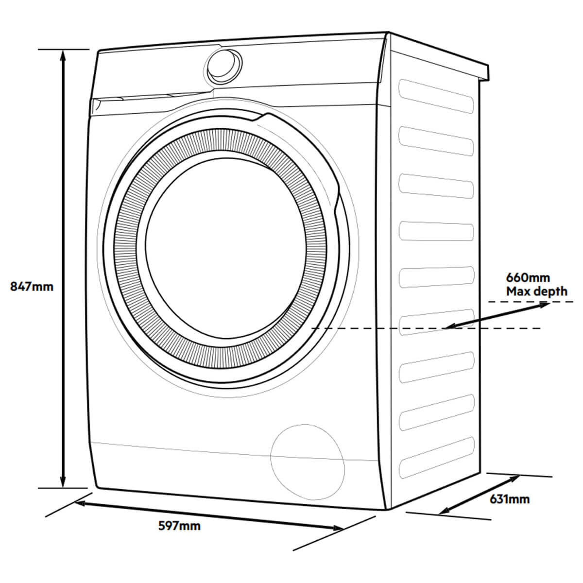 Factory second AEG 10kg 9000 Series Front Load Washing Machine – LFA9516V6QS