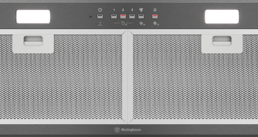Factory second Westinghouse 86cm Integrated Rangehood – Dark Stainless Steel WRI825BC