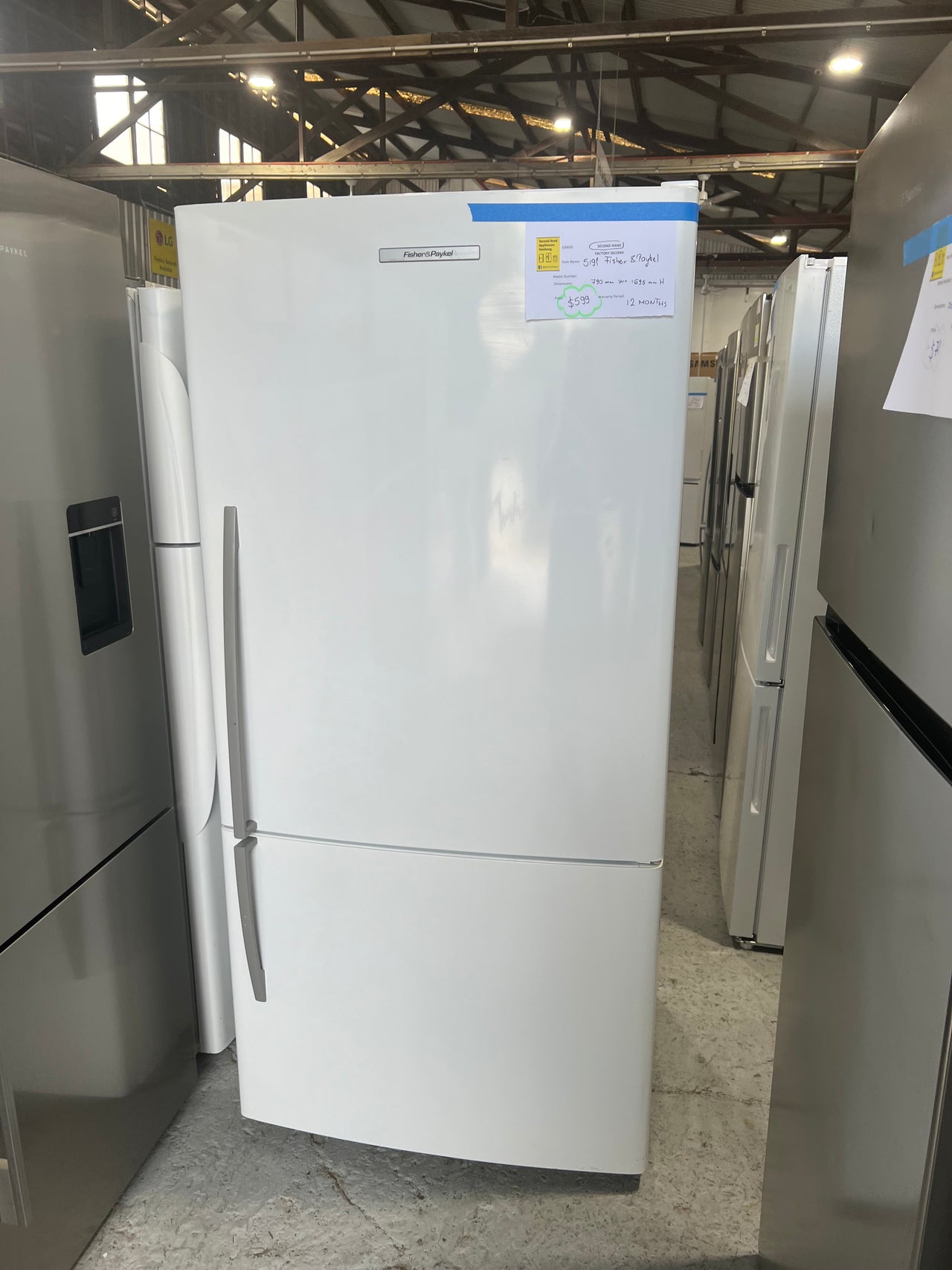 Second hand 519L Fisher & Paykel Fridge E522BRE3 - Second Hand Appliances Geebung