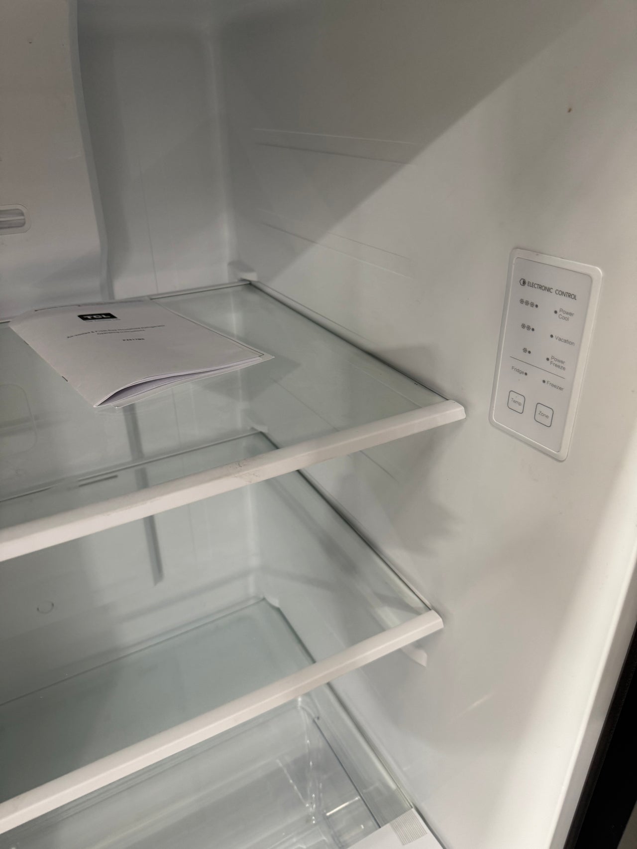 Factory Second TCL 420L Top Mount Fridge – Galaxy Grey (P491TMS)