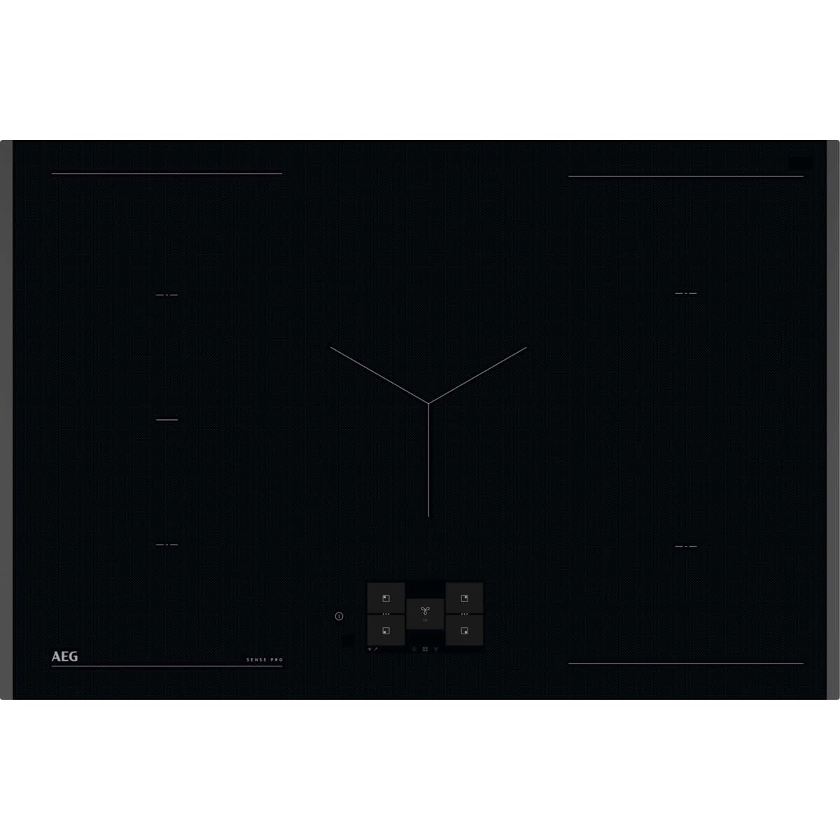 Factory second AEG 80cm 5 Zone 8000 Series Induction Cooktop with Wi-Fi – NIH85M30FB