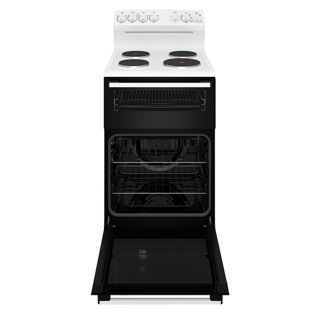 Factory second Westinghouse 54cm Freestanding Electric Cooker – WLE532WC