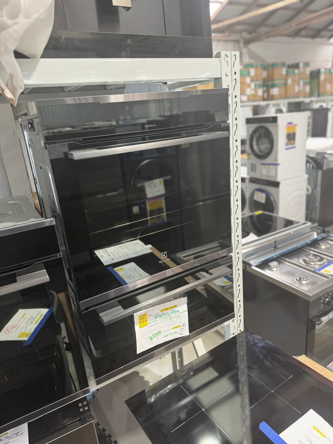 Factory Second Electrolux 60cm Pyrolytic Duo Oven – Dark Stainless Steel (EVEP626DSE)