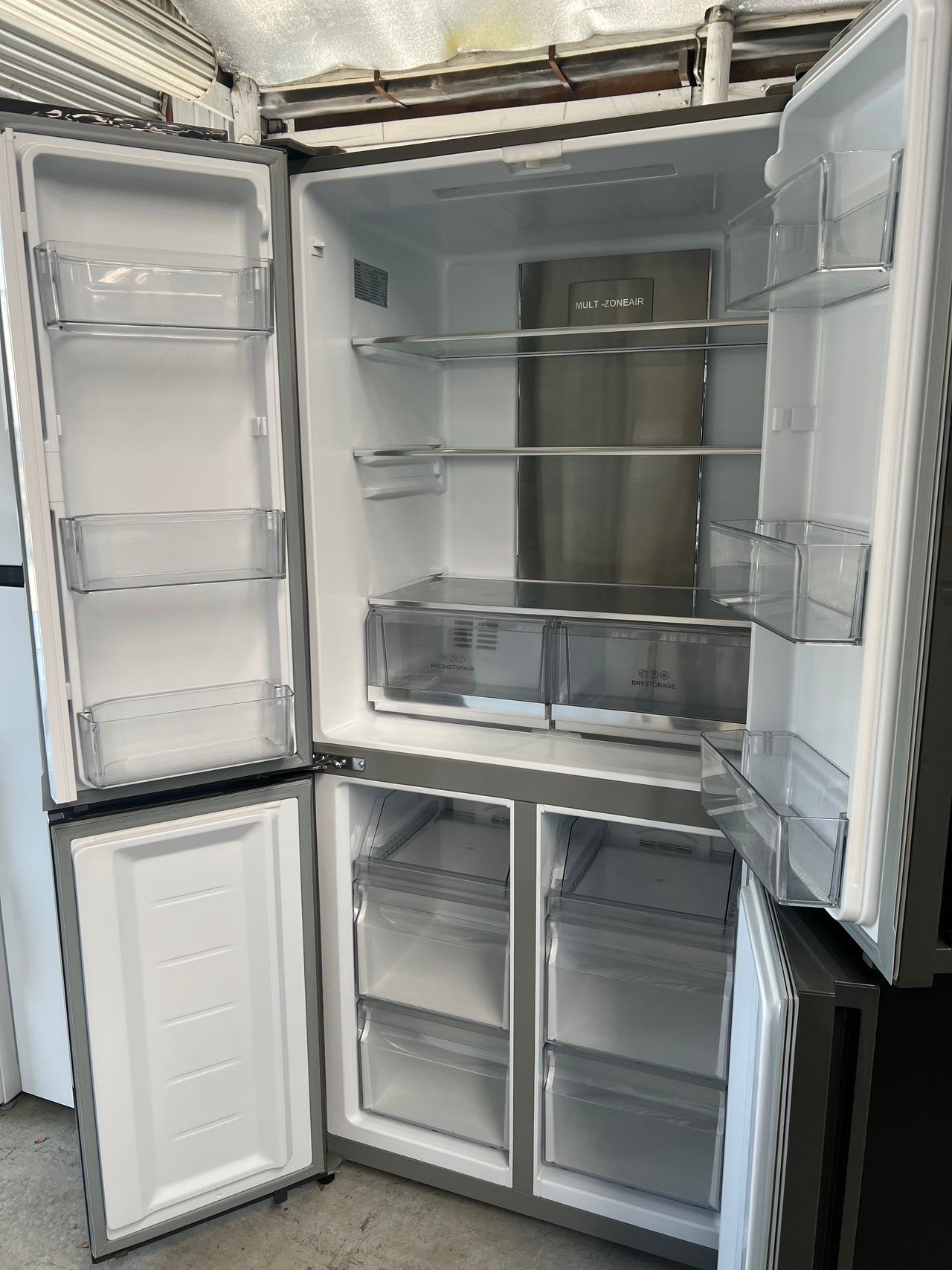 Factory second Haier 469L Quad Door Frost Free Fridge Model: HRF516YS - Second Hand Appliances Geebung