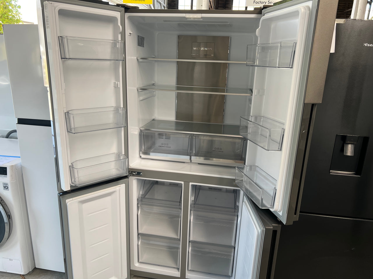 Factory second Haier 469L Quad Door Frost Free Fridge Model: HRF516YS - Second Hand Appliances Geebung