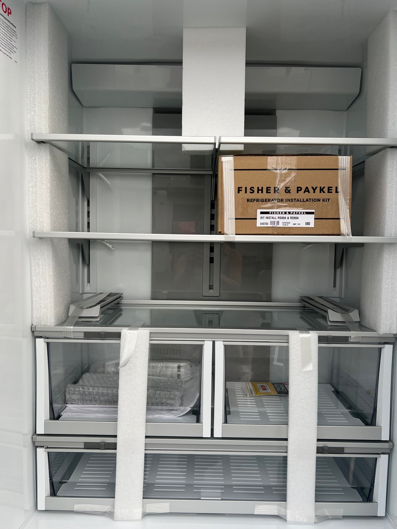 Factory second Fisher & Paykel 417L Integrated French Door Fridge RS80AU1 - Second Hand Appliances Geebung