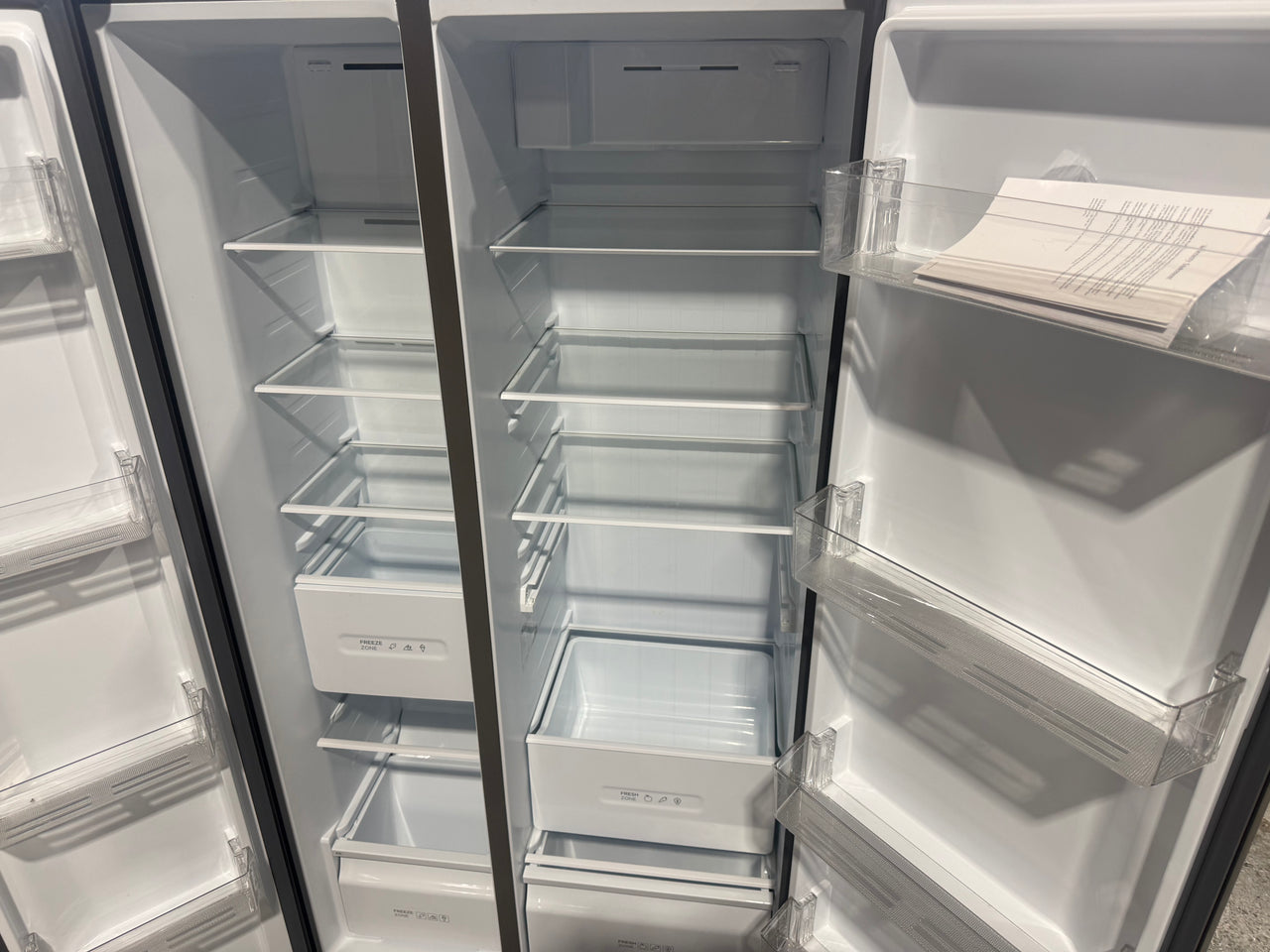 Factory Second TCL 505L Side-by-Side Refrigerator – Grey (P525SBC)