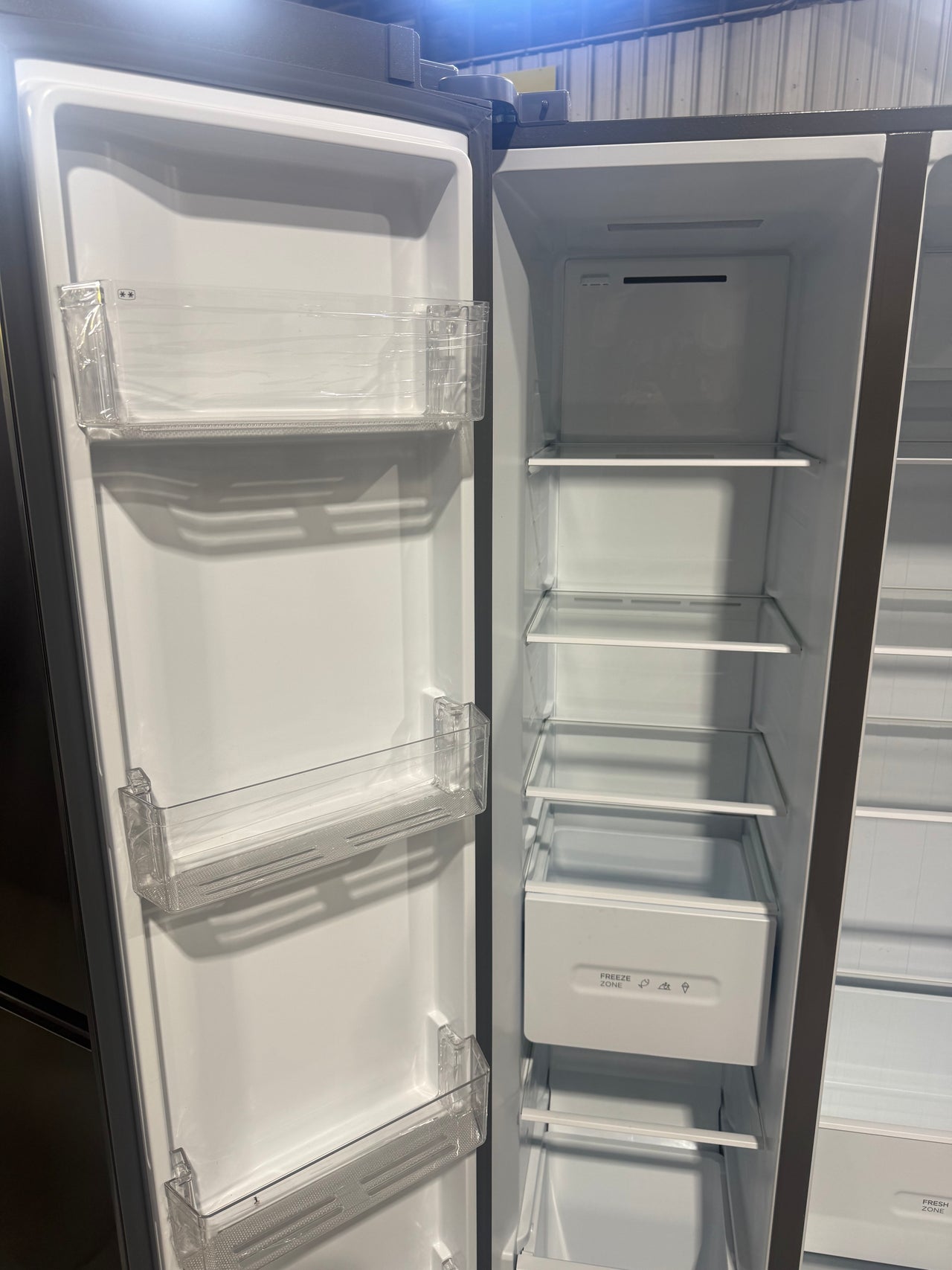 Factory Second TCL 505L Side-by-Side Refrigerator – Grey (P525SBC)